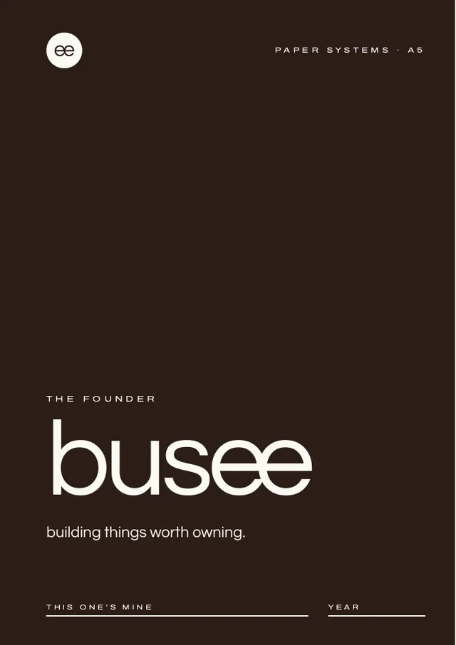 BUSEE The Founder page
