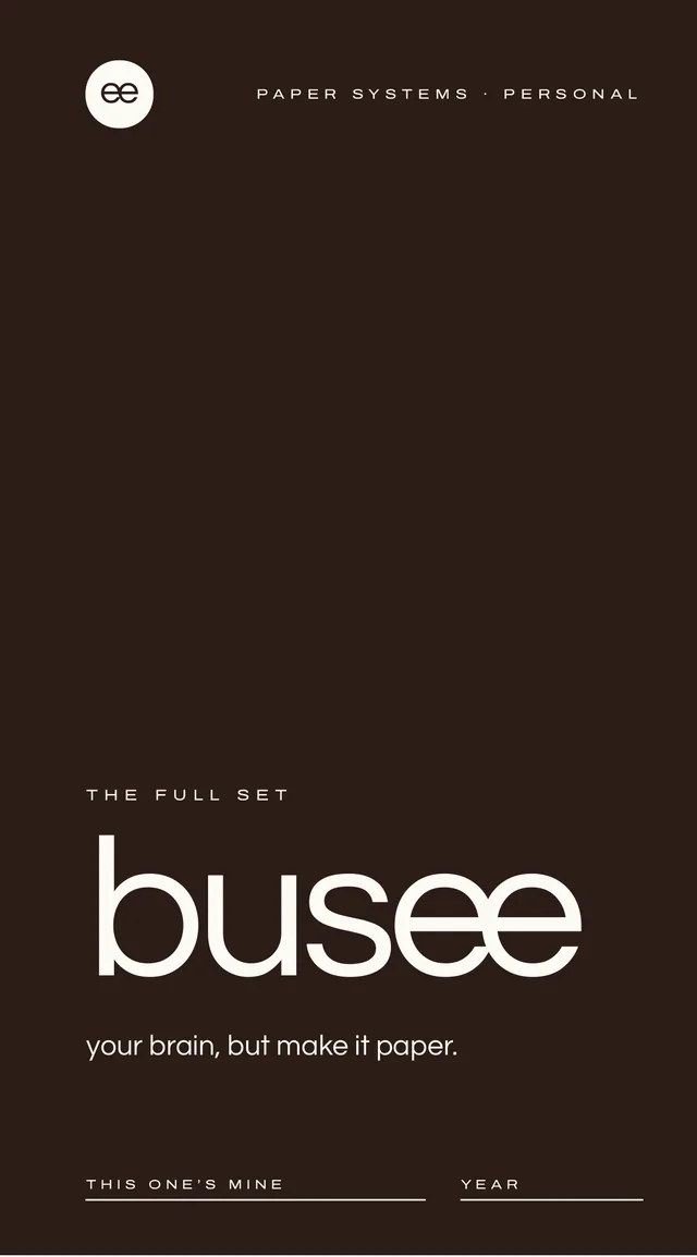 BUSEE Personal cover