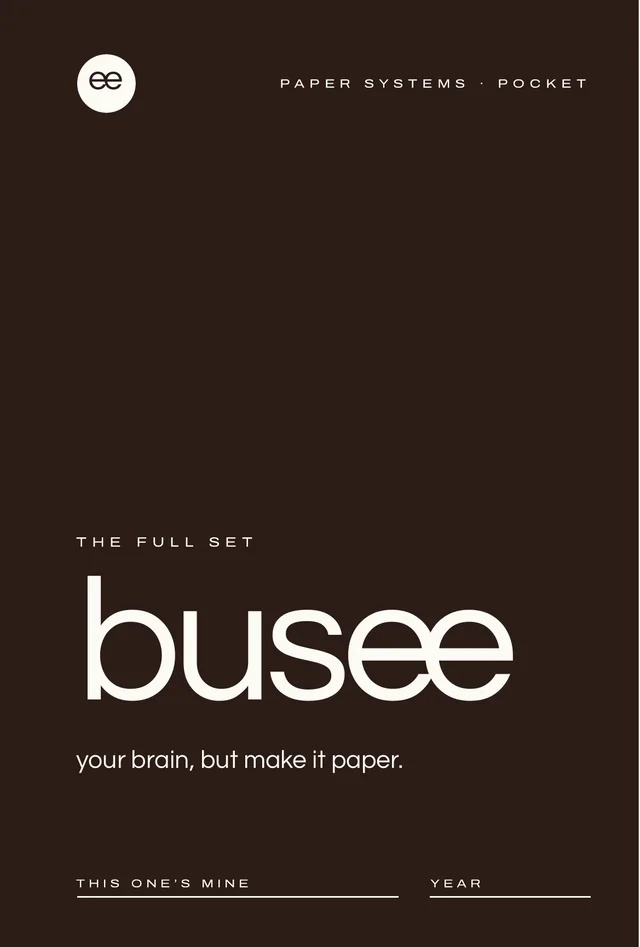 BUSEE Pocket cover